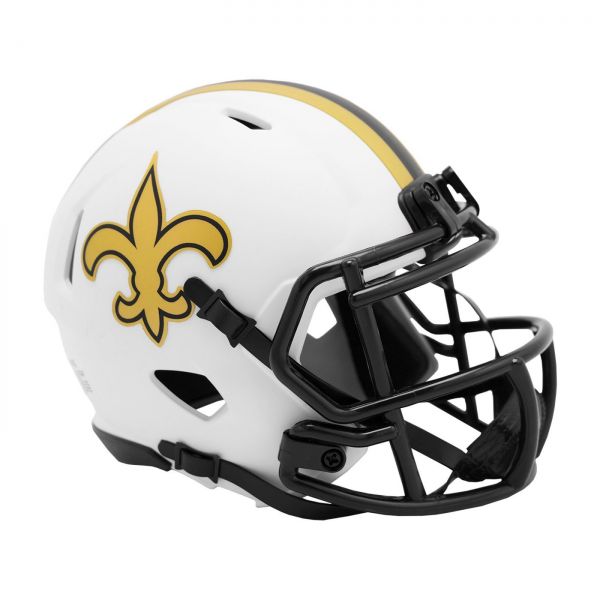 Riddell Speed Mini Football Helmet LUNAR New Orleans Saints