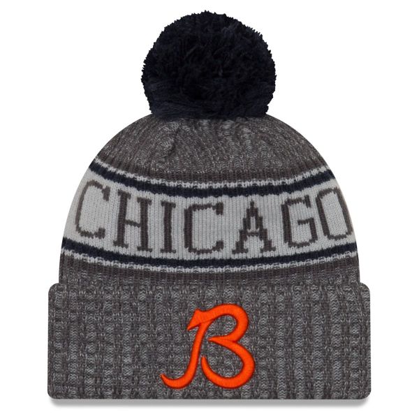 New Era NFL Sideline Graphite Beanie Chicago Bears