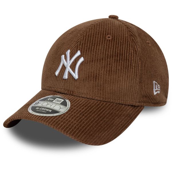New Era 9Forty M-Crown Cap - CORDE New York Yankees brun