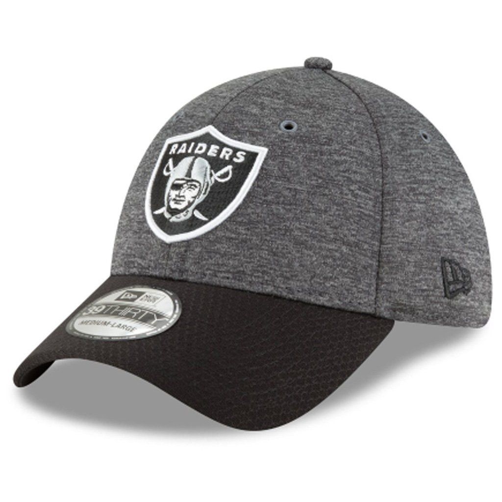 amfoo - New Era 39Thirty Cap - Sideline Graphite Oakland Raiders