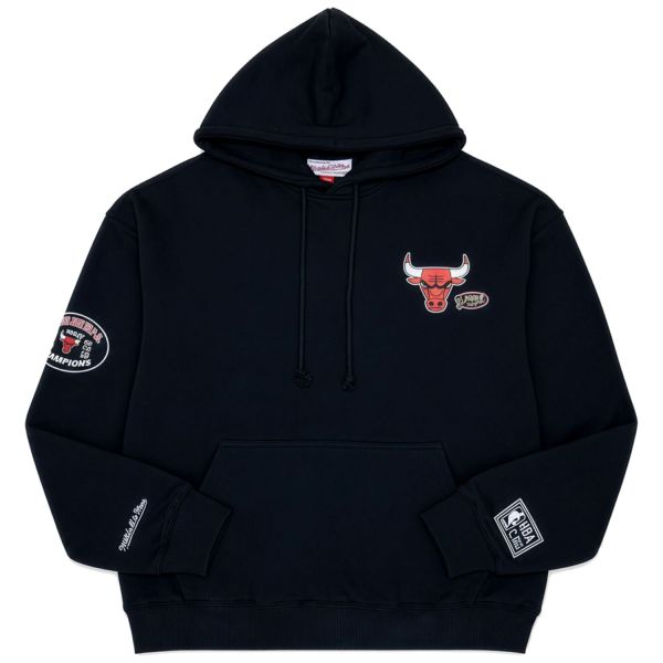 M&N Fleece Hoody - 6x CHAMPS Chicago Bulls schwarz