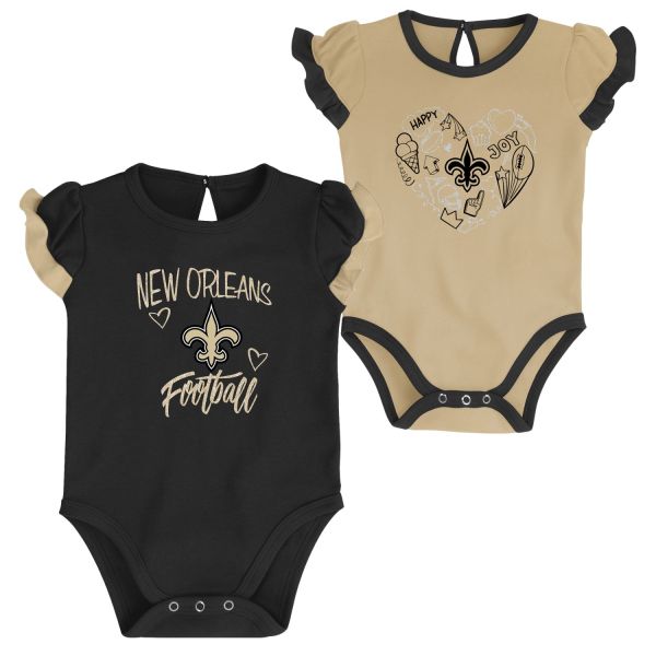 NFL Mädchen Baby 2er Body-Set New Orleans Saints