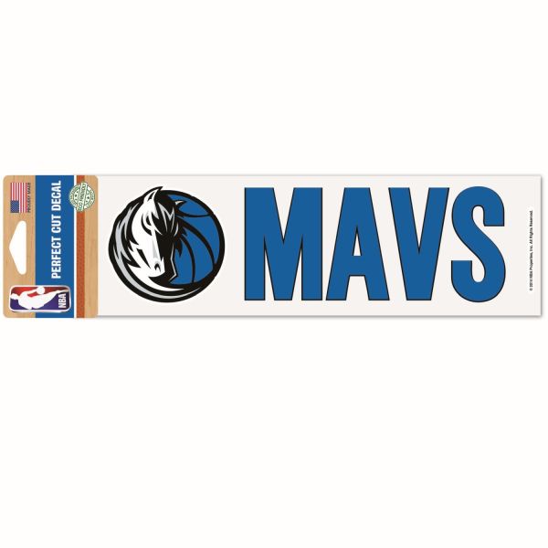 NBA Perfect Cut Aufkleber 8x25cm Dallas Mavericks