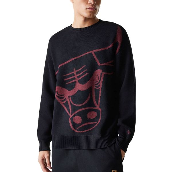 New Era Knit Sweater Pullover - Chicago Bulls