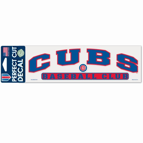 MLB Perfect Cut Aufkleber 8x25cm Chicago Cubs