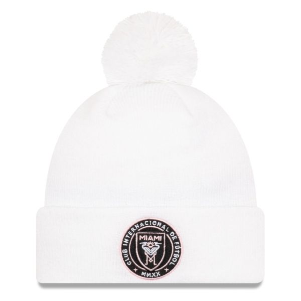 New Era Winter Knit Beanie MLS Inter Miami white