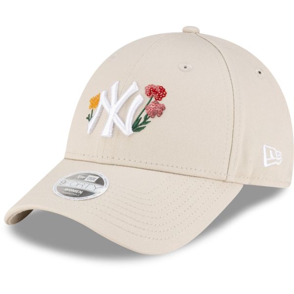 New Era 9Forty Damen Cap - FLORAL New York Yankees stone