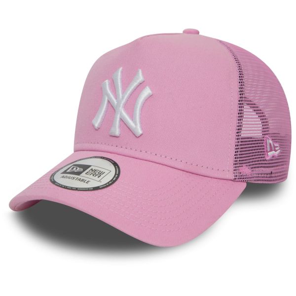 New Era Adjustable Mesh Trucker Cap - New York Yankees pink