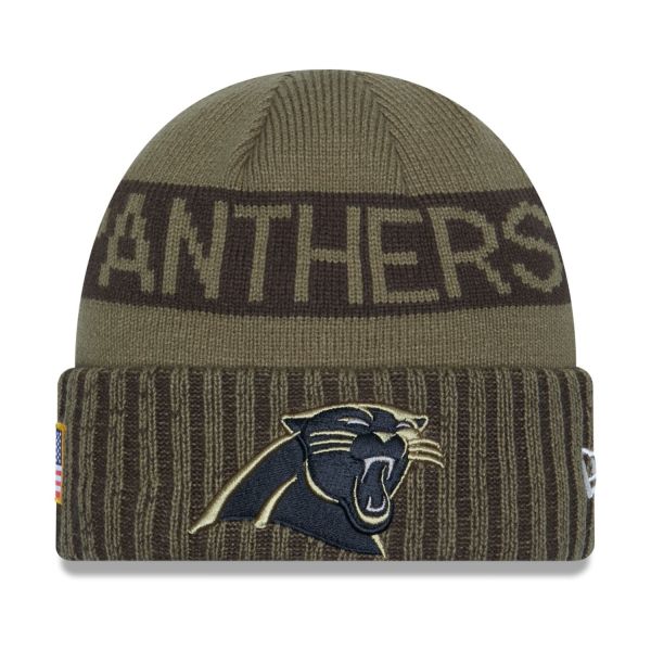 New Era Knit Beanie - SALUTE TO SERVICE Carolina Panthers