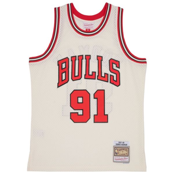 Swingman Jersey Chicago Bulls OFF-WHITE Dennis Rodman