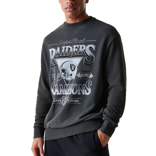 New Era NFL Washed Oversized Pullover - Las Vegas Raiders