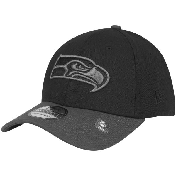 New Era 39Thirty Stretch Cap - Seattle Seahawks schwarz