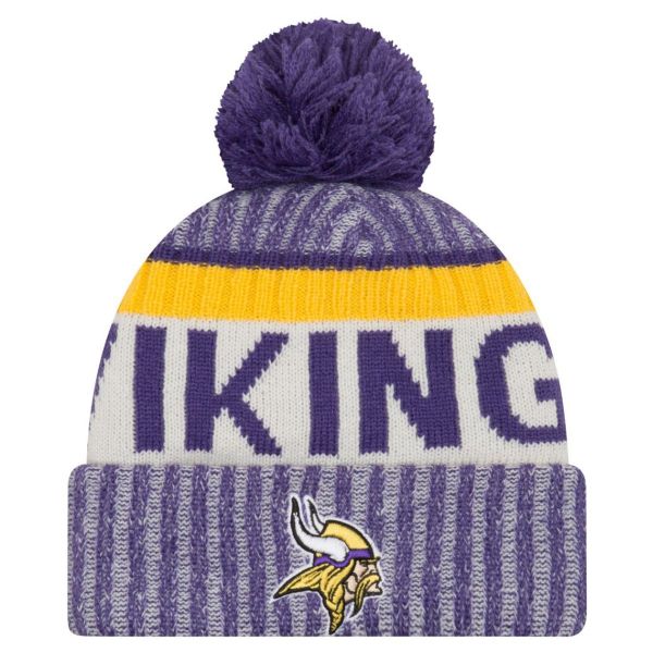 New Era NFL SIDELINE Winter Bobble Beanie - Minnesota Viking