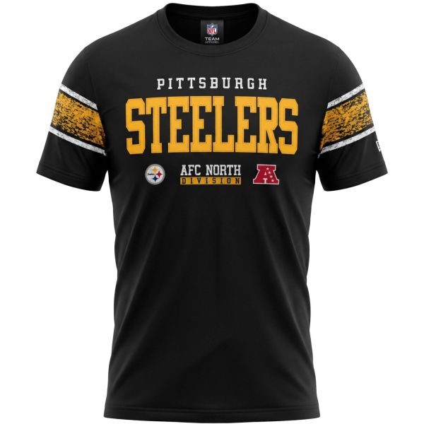 New Era College Shirt - NFL Pittsburgh Steelers schwarz