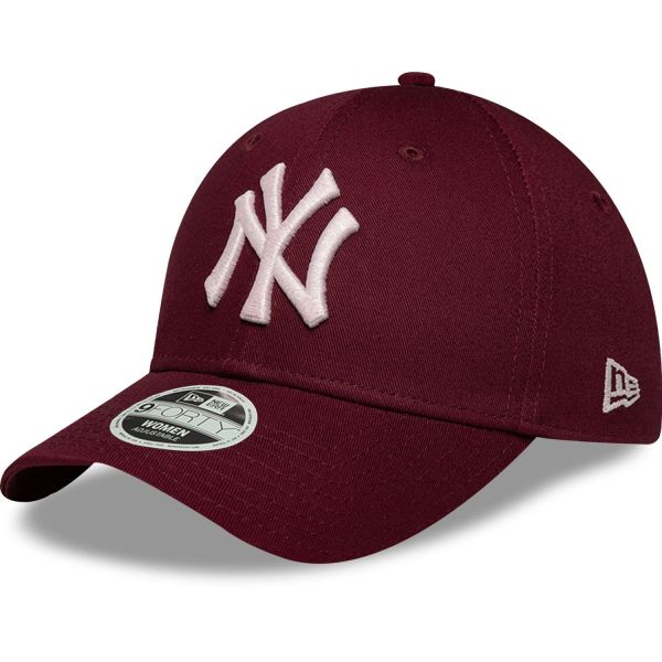 New Era 9Forty Womens Cap - METALLIC New York Yankees ruby