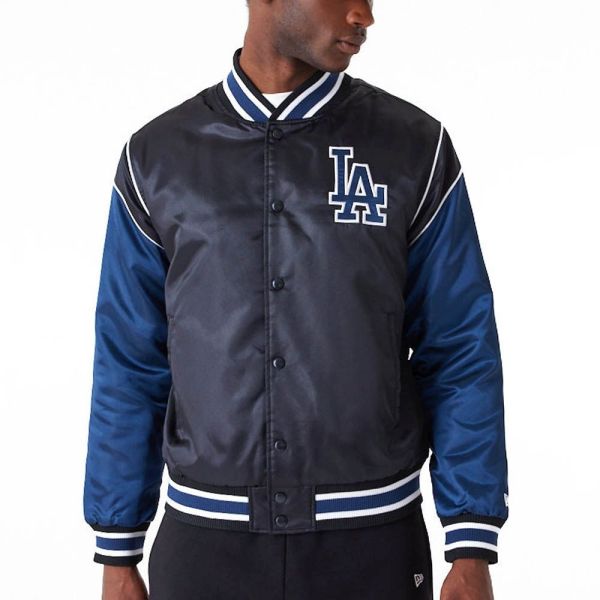 New Era Varsity College Jacke - SATIN Los Angeles Dodgers