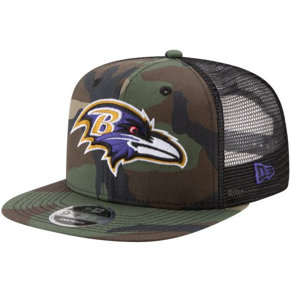 New Era 9Fifty Mesh Snapback Cap Baltimore Ravens wood camo