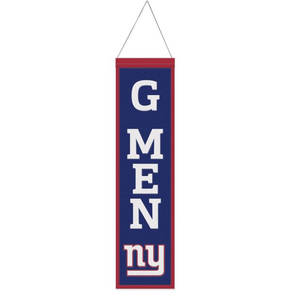 New York Giants SLOGAN NFL Wool Banner 80x20cm