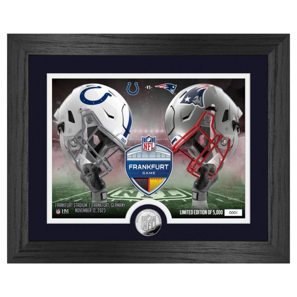 NFL Frankfurt Game Patriots vs. Colts Silber Coin Bild