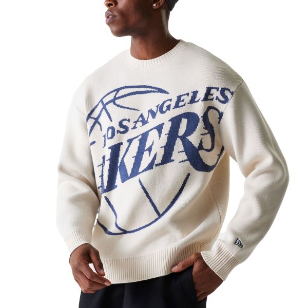 New Era Knit Sweater Pullover - Los Angeles Lakers