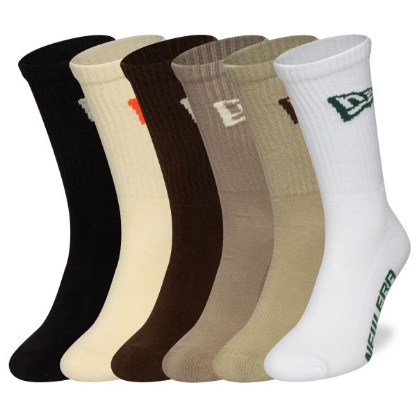 New Era Unisex Chaussettes - FLAG CREW 6-pack