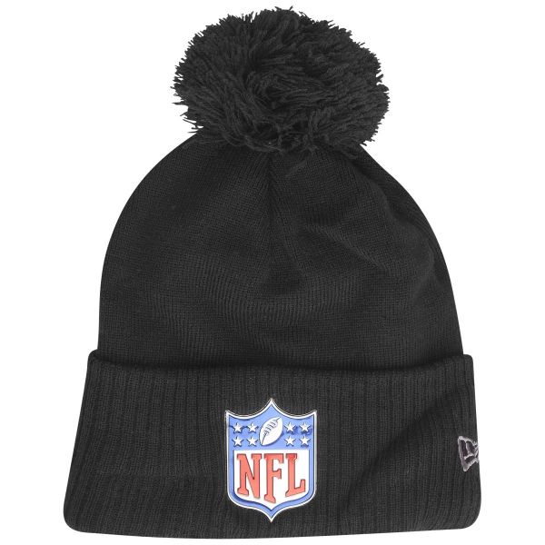 New Era Fleece Bonnet d'hiver - NFL Shield noir