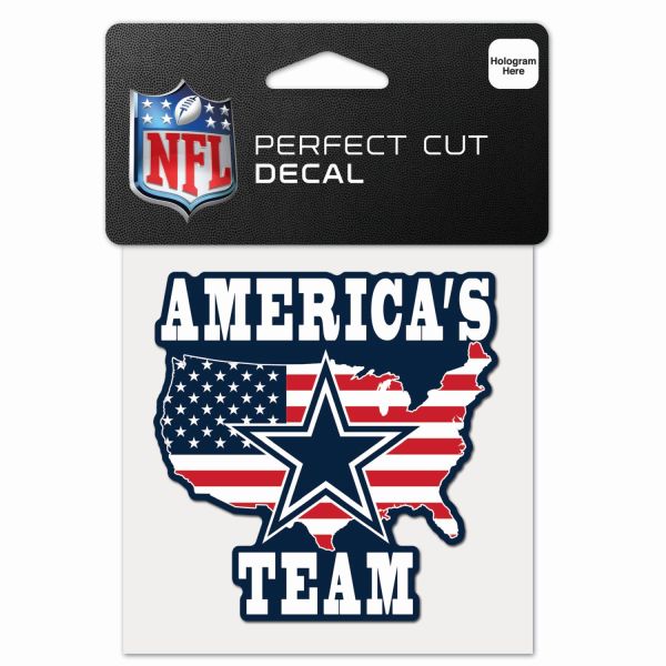 NFL Perfect Cut 10x10cm Decal Dallas Cowboys SLOGAN