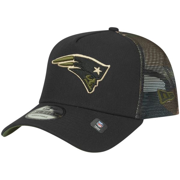 New Era Snapback Trucker Cap - New England Patriots wood