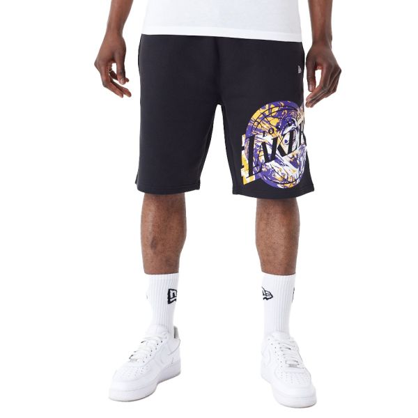 New Era French Terry Shorts - NBA Los Angeles Lakers