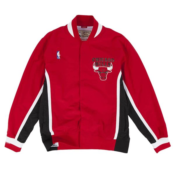 M&N Authentic Warm Up Jacke Chicago Bulls 1992-93 rot