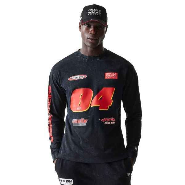 New Era Motorsport Longsleeve - Red Bull Racing schwarz