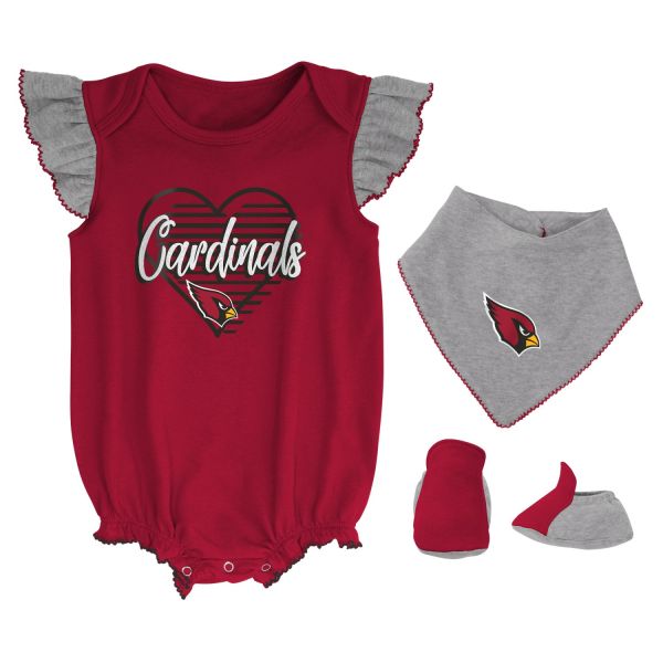 NFL Mädchen 3er Baby-Set Arizona Cardinals