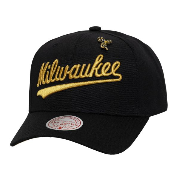 Mitchell & Ness Snapback PRO Cap - PINNED Milwaukee Bucks