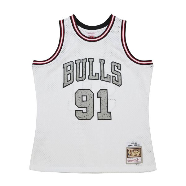 Swingman Jersey Chicago Bulls CEMENT Dennis Rodman