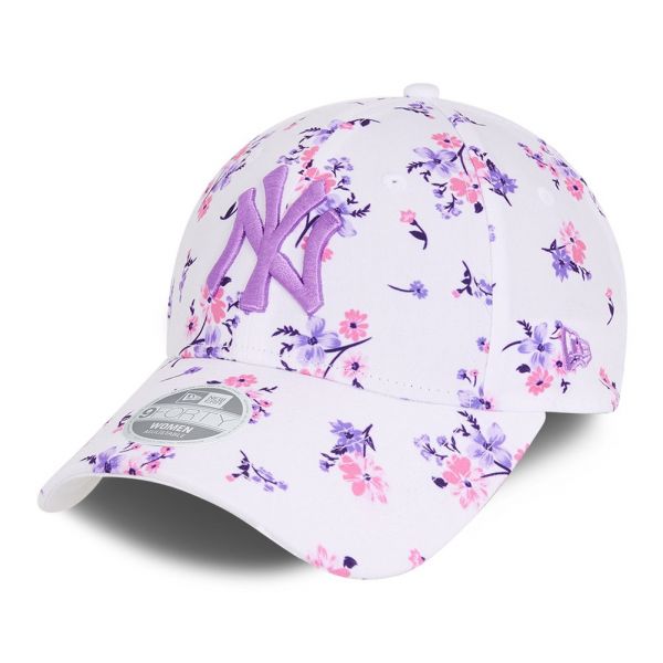 New Era 9Forty Damen Cap - FLORAL New York Yankees white