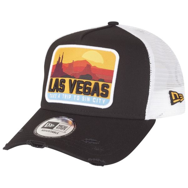 New Era Adjustable Trucker Cap - DISTRESSED Las Vegas