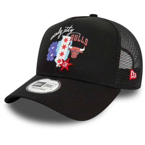 New Era Adjustable Mesh Trucker Cap - STATE Chicago Bulls