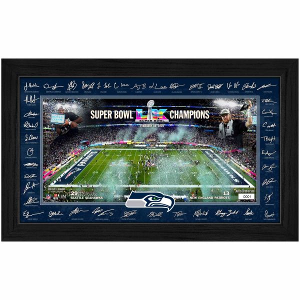 Seattle Seahawks Super Bowl LX Champions Signature Bild