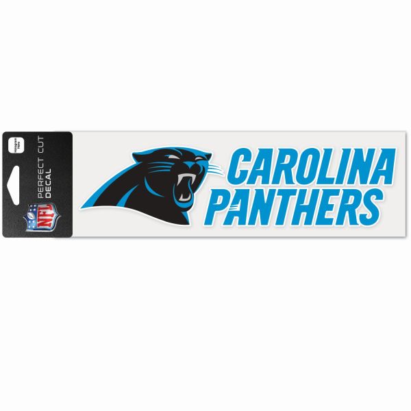 NFL Perfect Cut Aufkleber 8x25cm Carolina Panthers