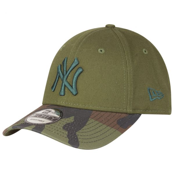 New Era 9Forty Strapback Cap - New York Yankees oliv / camo