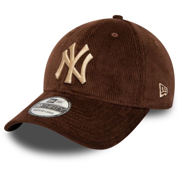 New Era 39Thirty Stretch Cap CORD New York Yankees brown