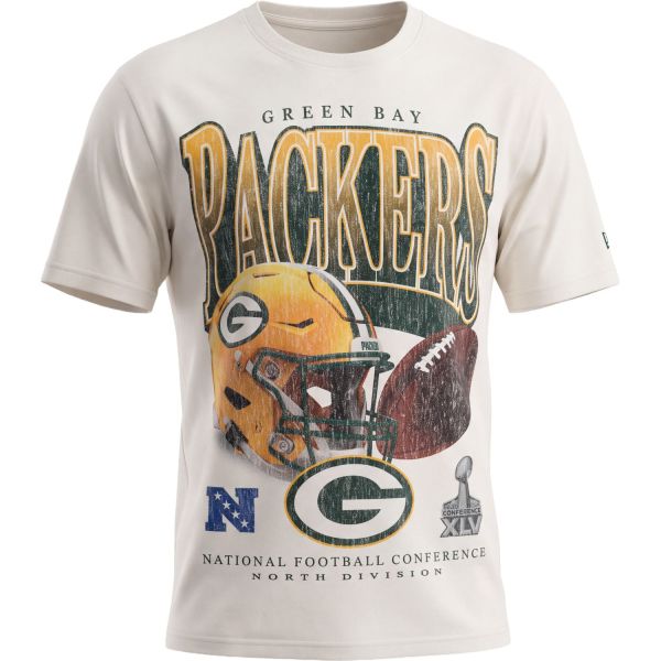 New Era NFL Shirt - VINTAGE Green Bay Packers creme