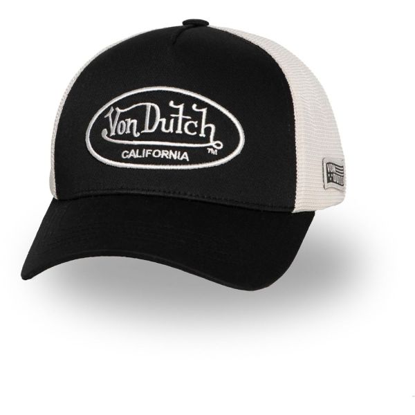 Von Dutch Trucker Strapback Cap - FINE MESH schwarz