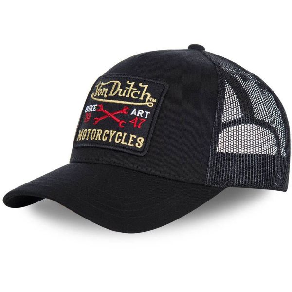 Von Dutch Trucker Mesh Snapback Cap - PATCH schwarz