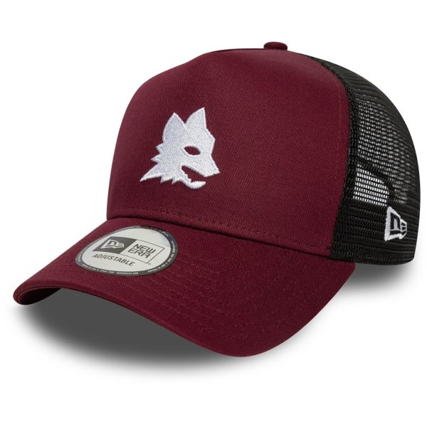 New Era A-Frame Mesh Trucker Cap - AS Roma rubis