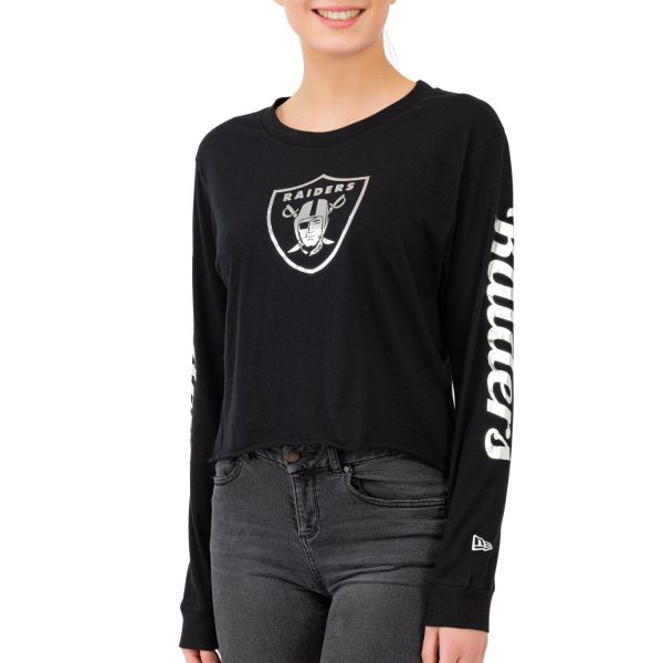 New Era NFL Femme Cropped Longsleeve - Oakland Raiders