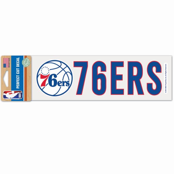 NBA Perfect Cut Autocollant 8x25cm Philadelphia 76ers