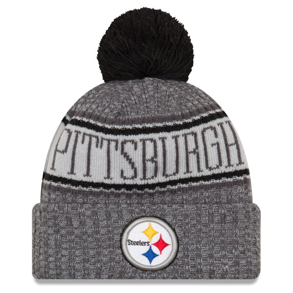 New Era NFL Sideline Graphite Beanie Pittsburgh Steelers