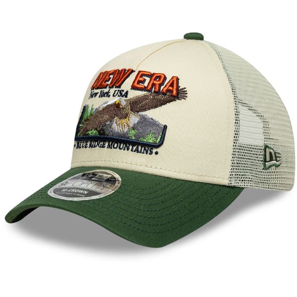 New Era Mesh Trucker Cap OUTDOOR Blue Ridge Mountains beige