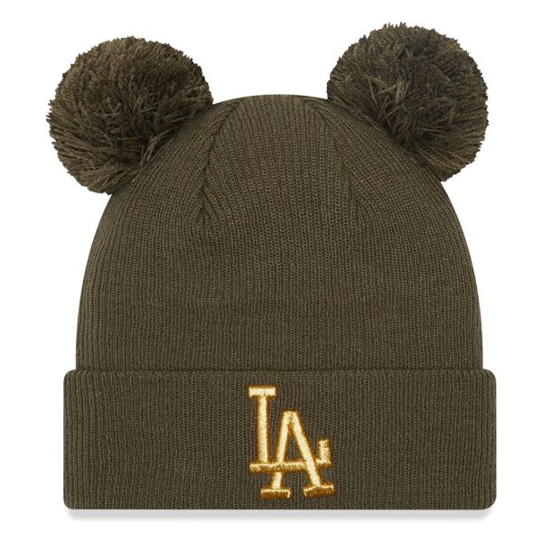 New Era Women's Winter DOUBLE BOBBLE Beanie - LA Dodgers